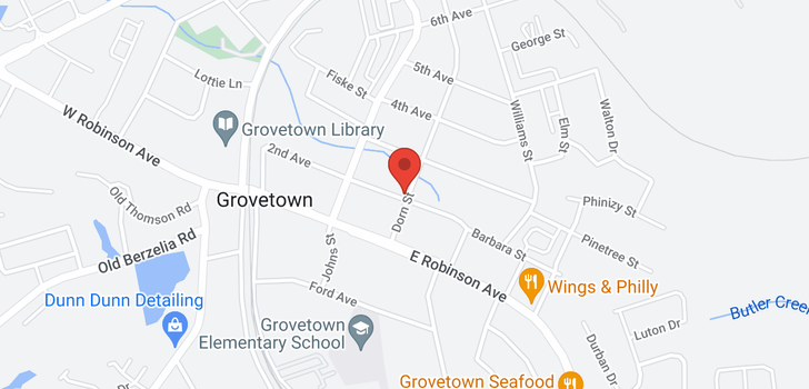map of 726 Fordham Grovetown, GA 30813